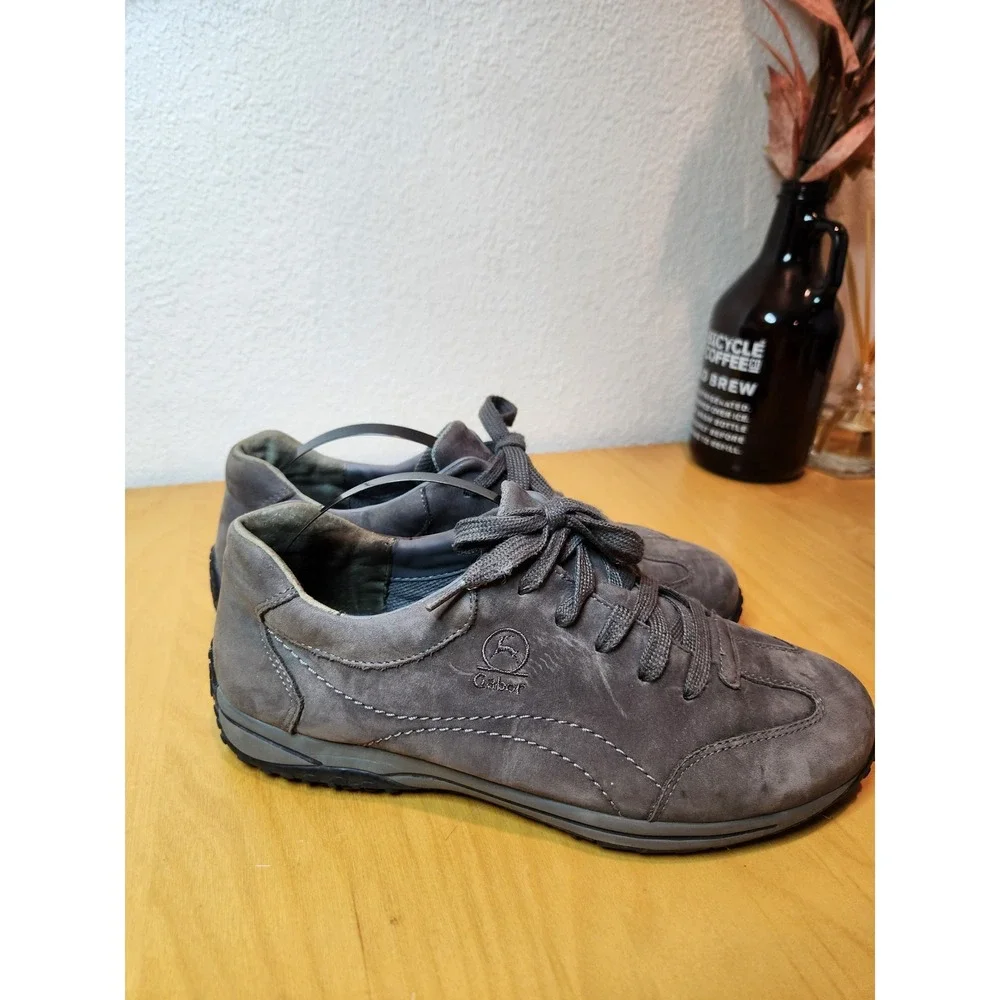 Gabor Comfort Men's Gray Suede‎ Walking Sneakers 6 women 7.5 EU 39